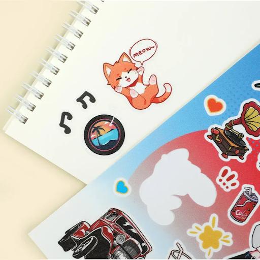 die-cut stickers packaging